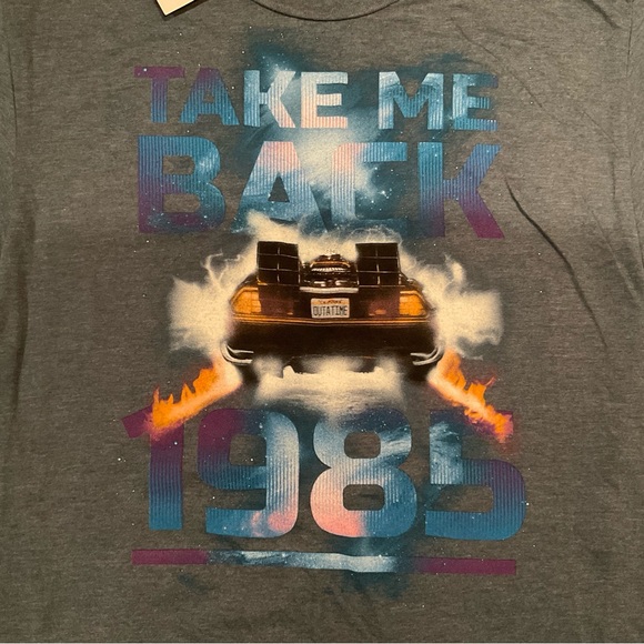Back to the Future Men’s/Unisex Take Me Back 1985 T-Shirt Size Medium New - Picture 3 of 6